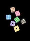 Plaid Acrylic Beads – Safety Pin DIY